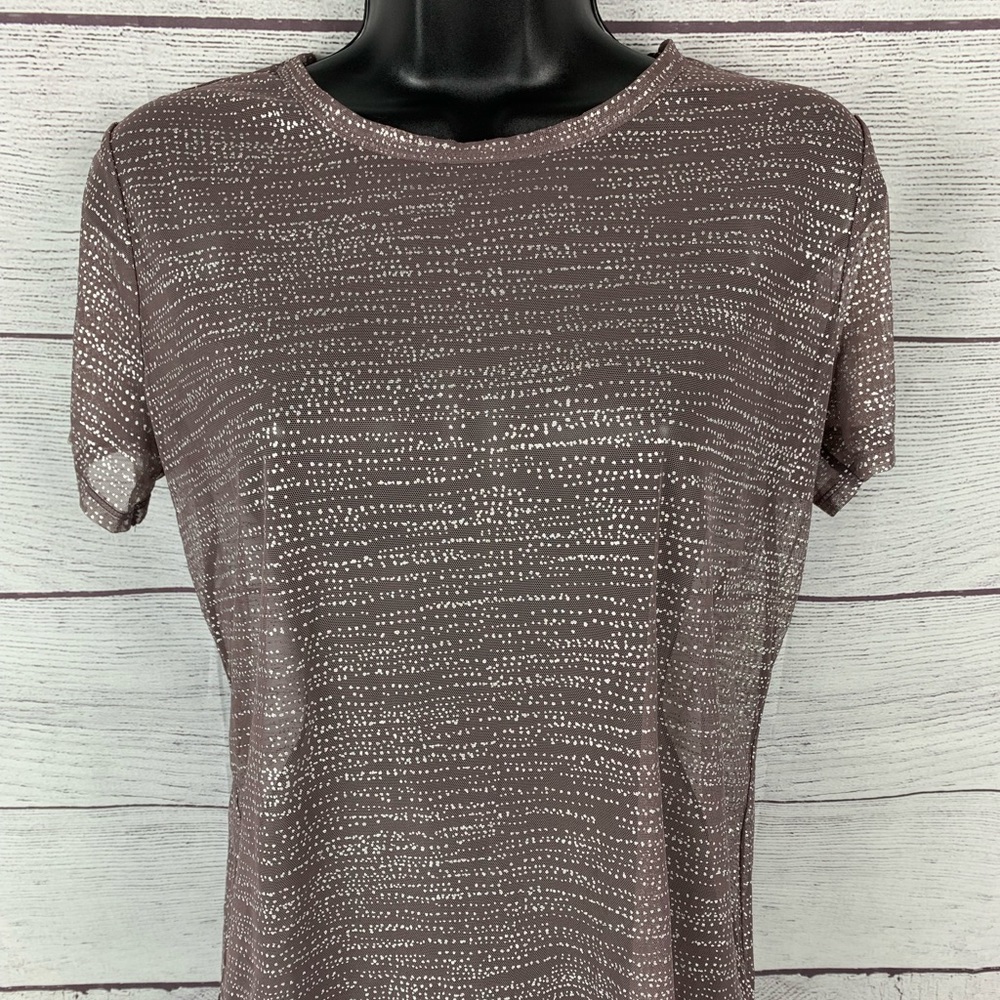 Victoria’s Secret Sparkle Dotted Sheer Sexy Mesh Tee